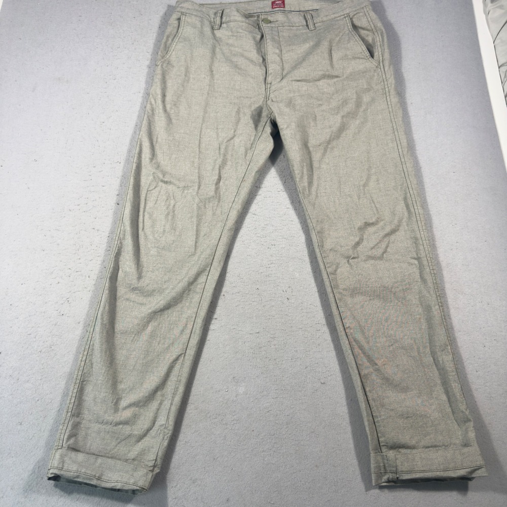 Levis XX Chino Standard Taper Pants Grey Heather 36x34 85226-0221 Lightweight